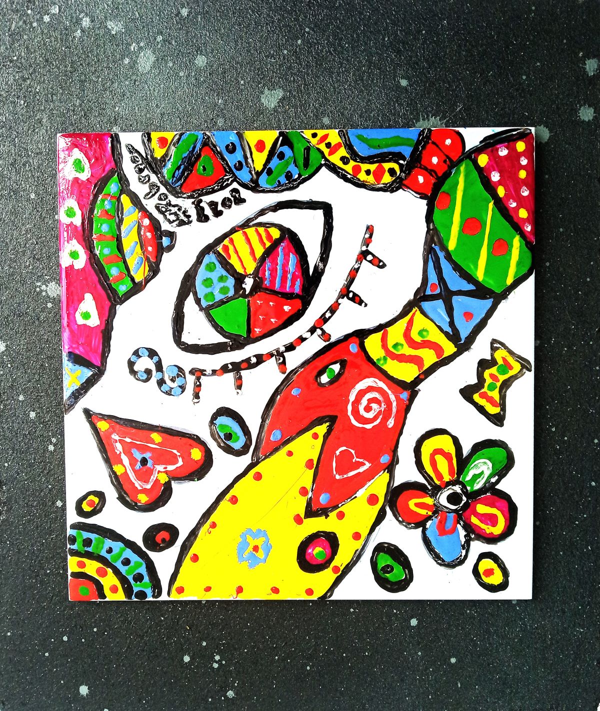 MISTA (AZULEJO, MADEIRA) 23x20cm- AMOR PARA SEMPRE 2023 - 125 Euros 