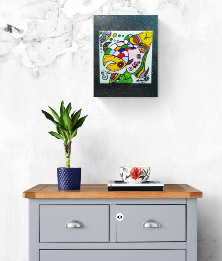 MISTA (AZULEJO, MADEIRA) 24X19cm- I LIKE - 125 Euros