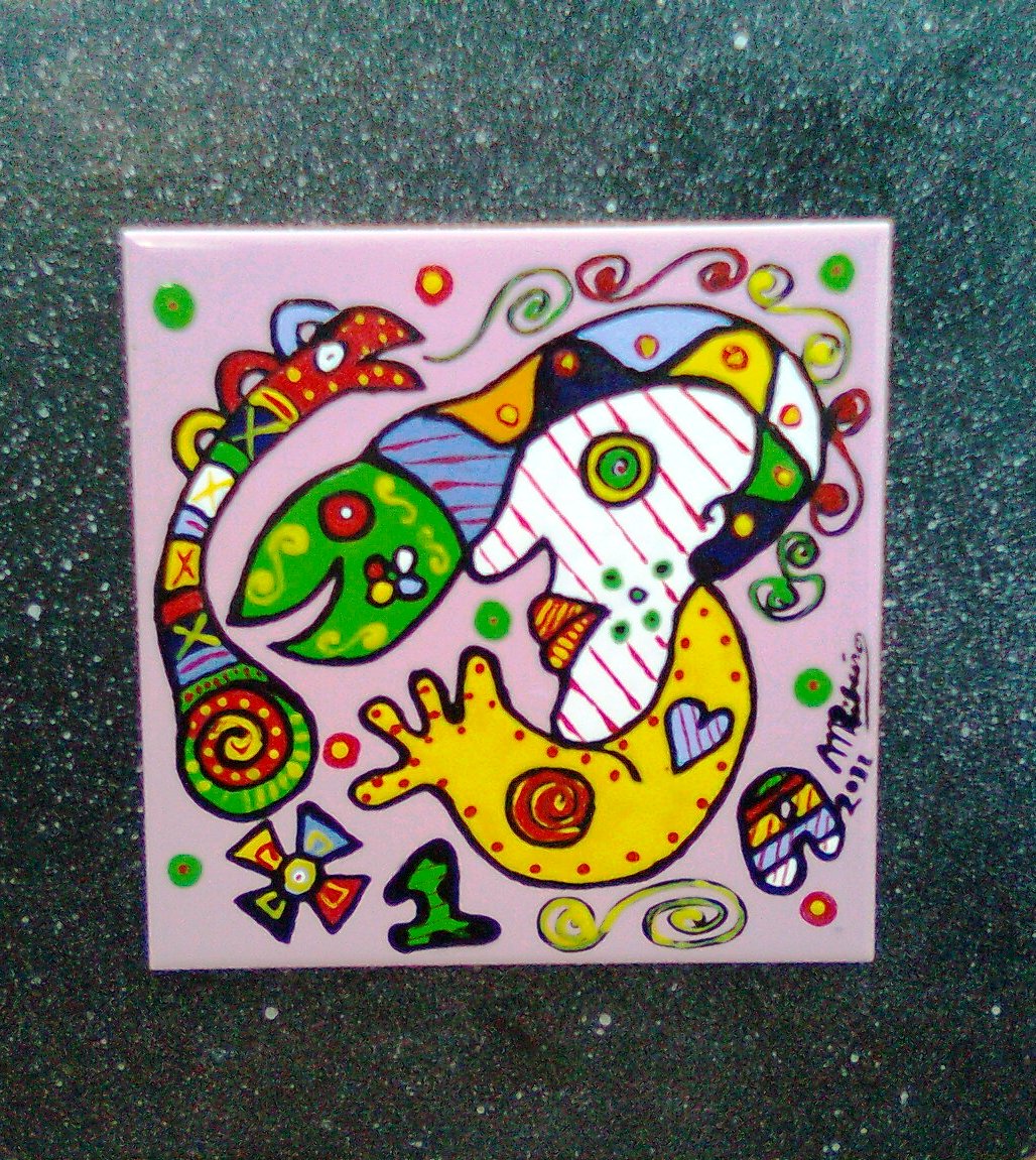 MISTA (AZULEJO, MADEIRA)  24X22cm- O 1º AMERICANO - 125 Euros