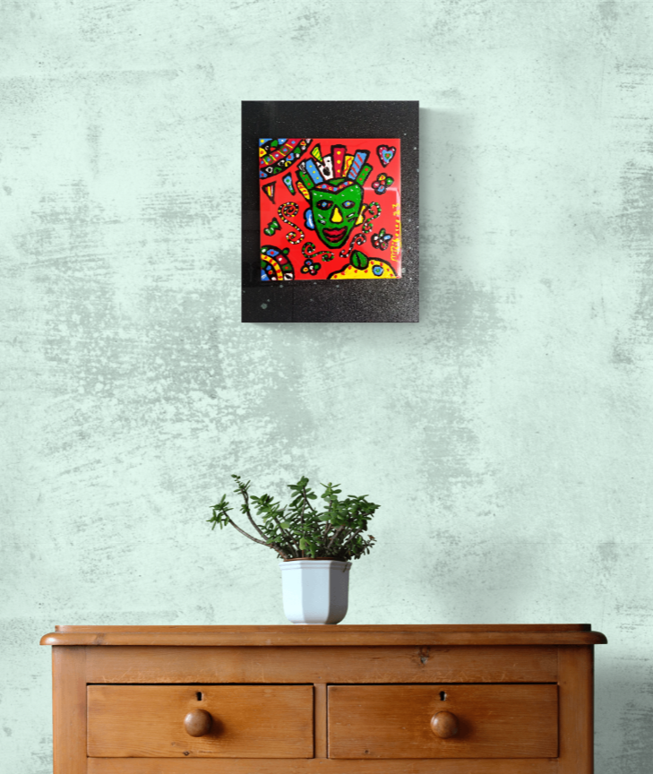 MISTA (AZULEJO, MADEIRA) 25x20cm- AMAZONIA 2023 - 125 Euros 