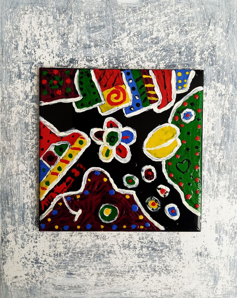MISTA (AZULEJO, MADEIRA) 28x23cm- SAVE AMAZONIA 2023 - 125 Euros 