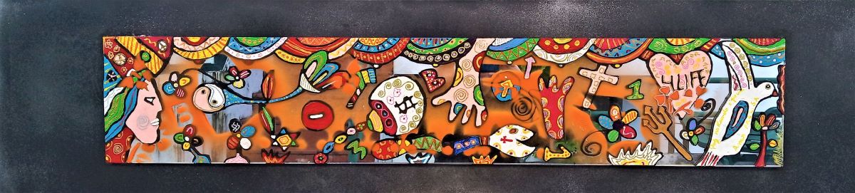MISTA (ESPELHO, MADEIRA)  175X40 cm -PAZ 2022 - 450 euros