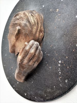 MISTA (MADEIRA RECICLADA, PAPEL, GESSO,) 60x12cm- P.F. DA-ME A MAO 2022 -350 Euros 