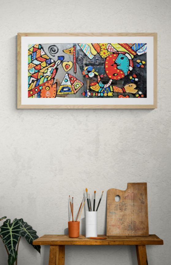 MISTA (RECICLAGEM DE MADEIRA, ESPELHO) 52x25cm- PARAISO SEM PECADO 2023 - 150 euros