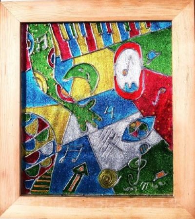 MISTA VITRAL- ALIMENTO DA ALMA 35x32cm 2023 - 125 euros 