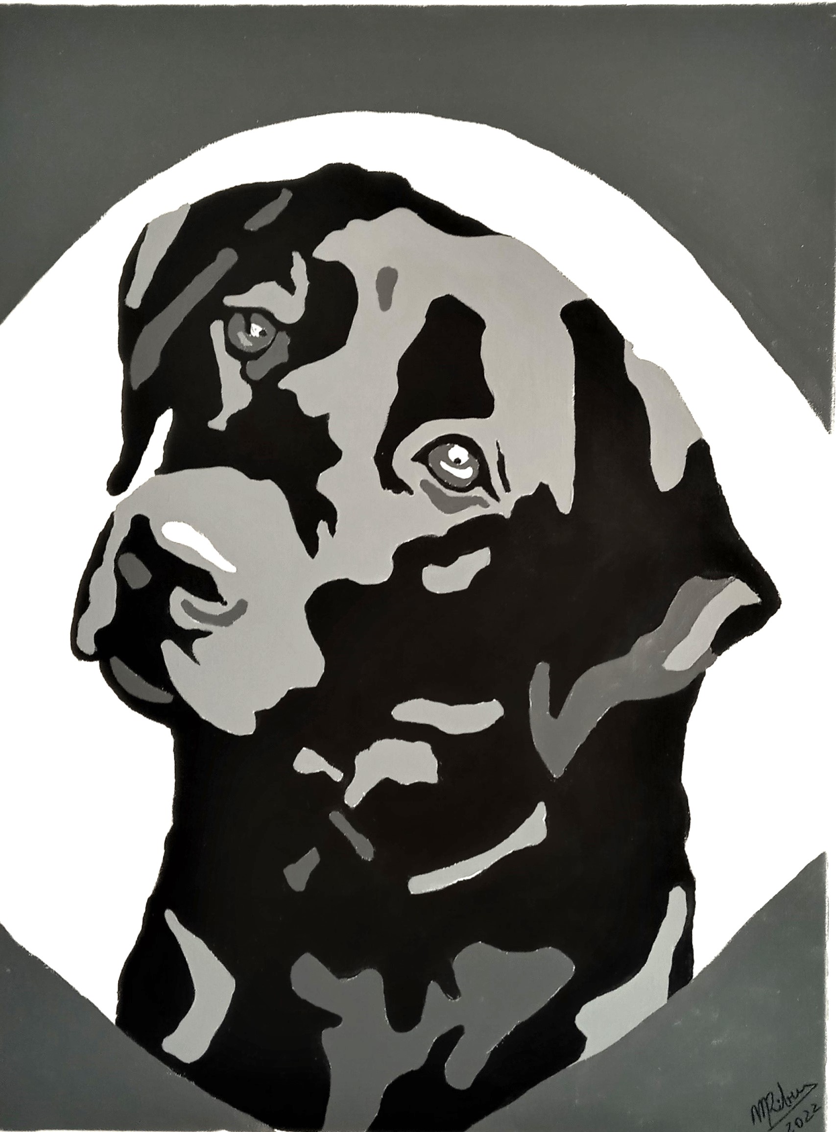 TELA TINTA 80x60cm-LARA FOREVER -  300 euros