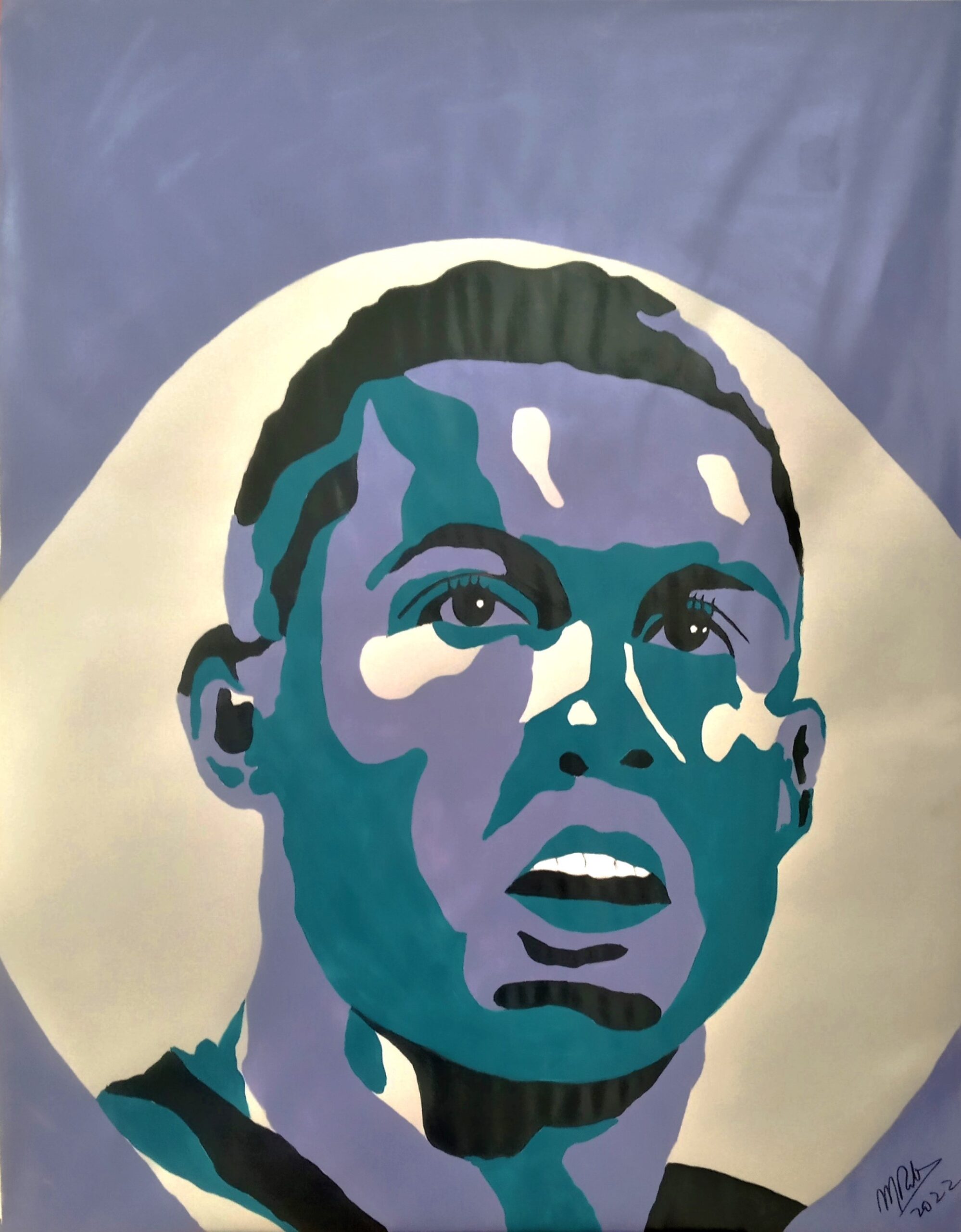TELA TINTA 95x70cm-CRISTIANO RONALDO THE BEST -  300 euros