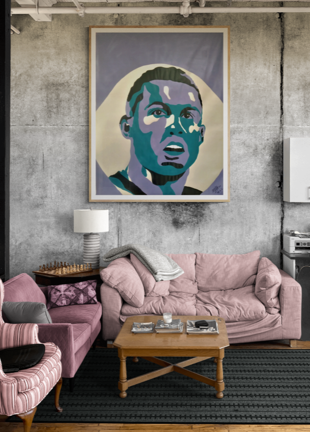TELA TINTA 95x70cm-CRISTIANO RONALDO THE BEST -  300 euros