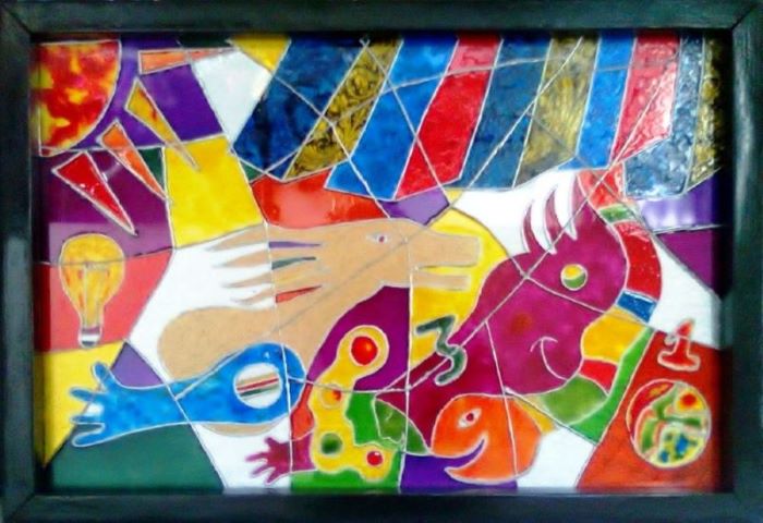 VITRAL 60X40 cm- O FADO - 300 euros 