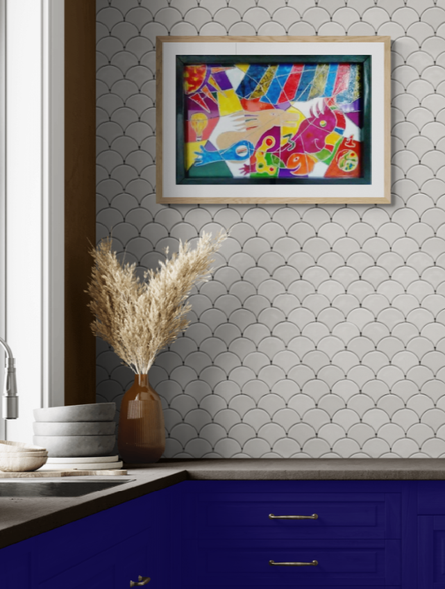 VITRAL 60X40 cm- O FADO - 300 euros 