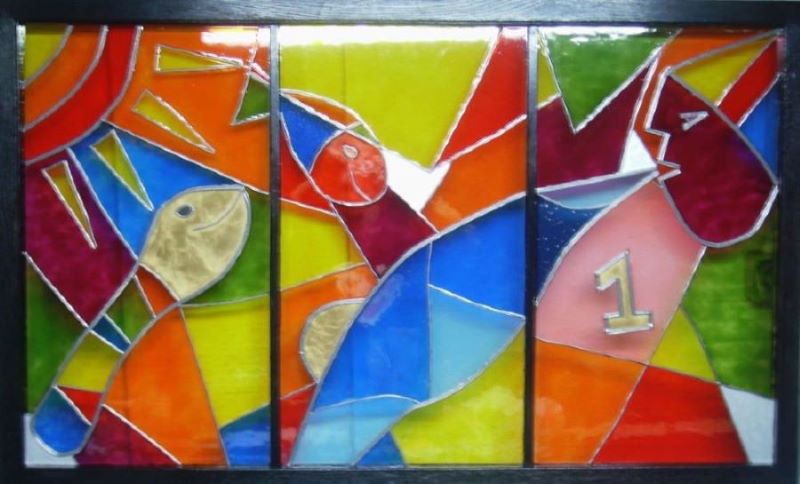 VITRAL -MY QUEEN ELISABETE 108X66 cm - 400 euros
